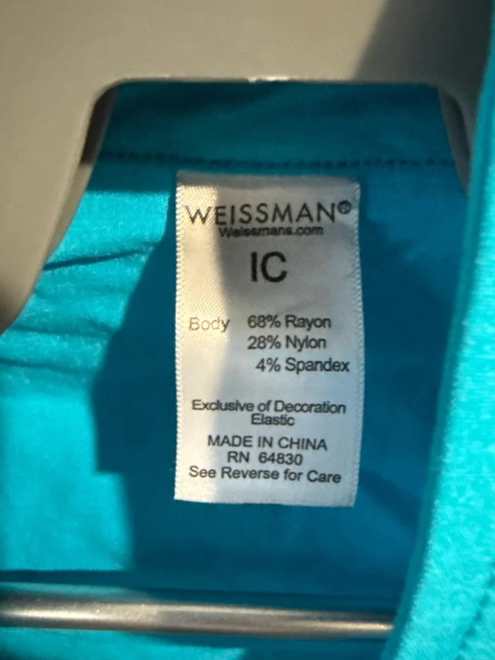 Weissman Bright Turquoise Single-Button Blazer
